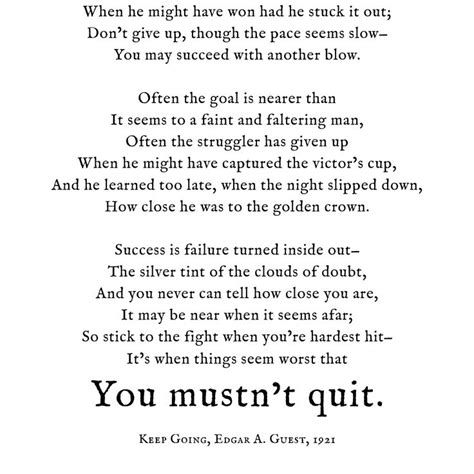 Dont Quit Poem Wall Art Print Dont Quit Quote Poetry Etsy