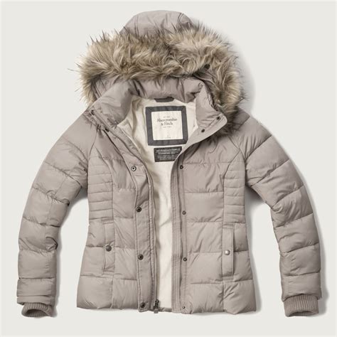 lyst abercrombie and fitch aandf premium puffer jacket