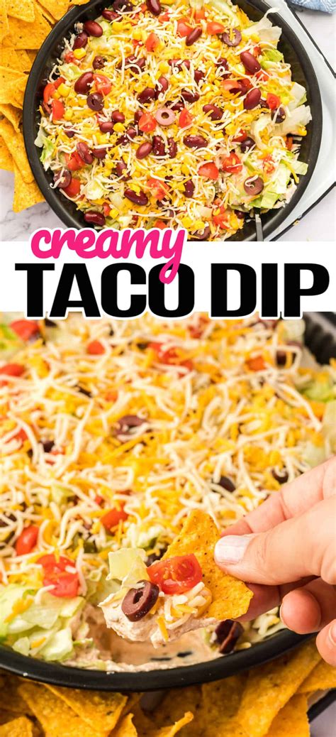 Creamy Taco Dip ⋆ Real Housemoms