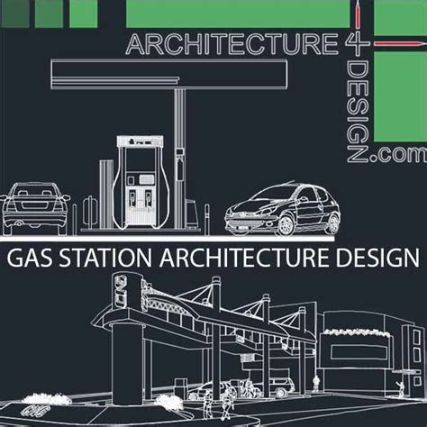 Fuel Filling Stations Architecture Design A Collection Of 19 Gas