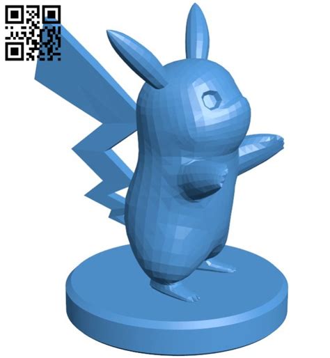 Pawn Pikachu Pokemon B006771 File Stl Free Download 3d Model For Cnc