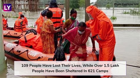 Assam Floods Over 56 Lakh People Affected In 30 Districts Death Toll Rises To 109 Video