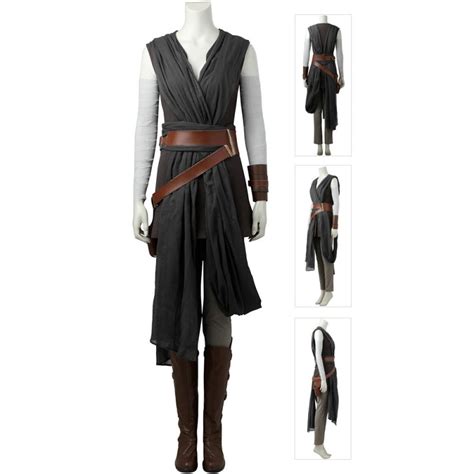 Star Wars 8 The Last Jedi Rey Cosplay Costumes Improved Version