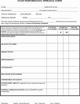 Pictures of Blank Performance Appraisal Form