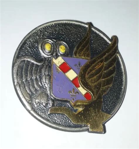 Insigne Base AÉrienne 105 Evreux Drago A1002 Chouette Hibou Badge Armée