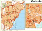 Catania tourist map - Ontheworldmap.com