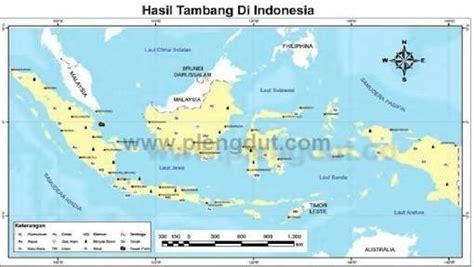 Gambar Peta Persebaran Barang Tambang Di Indonesia