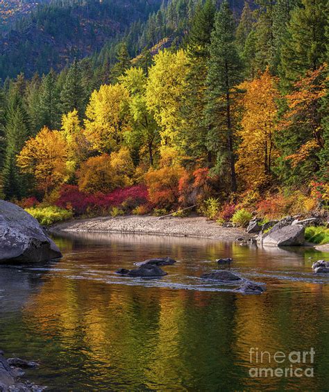 Falls Colors In Tumwater Canyon Photograph By Mike Reid