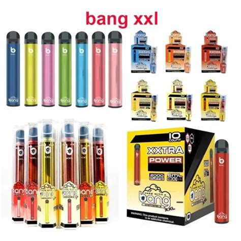 Bang Xxl Jednorazowe Vape 2000 Puffs Pastycznie Wypełnione 60ml High Quality Bang Xxl 2000 Puff