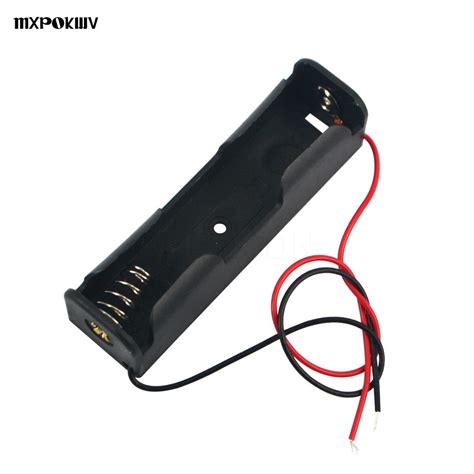1pcs Black 18650 Battery Holder 37v Clip Holder Box Case For