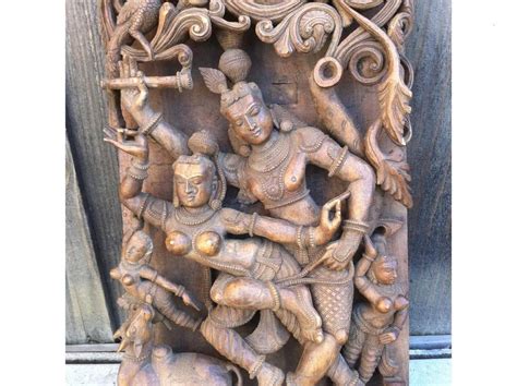 Muchoyen Sports Music — Antique Kamasutra Carved Wood Headboard