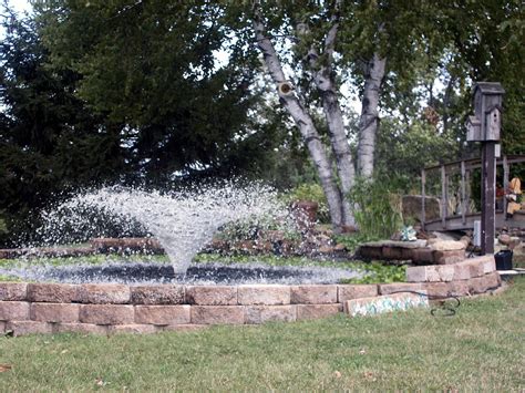 This fountain is sized perfectly for a small pond but has all the characteristics of the larger pond fountains. 1400JF Series | Decorative Fountain for Small Ponds | Kasco Marine
