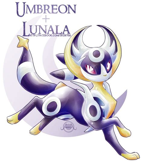 Umbreon X Lunala By Seoxys6 On Deviantart Pokemon Mix Pokemon Fusion