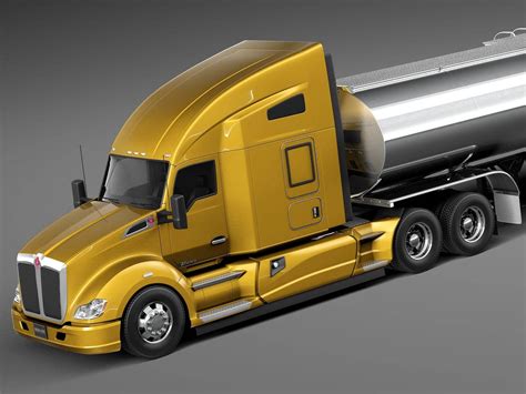 Kenworth T680 2015 Tanker 3d Model By Squir