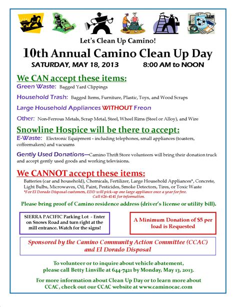 13 Clean Up Final Ccac Working Together For Camino