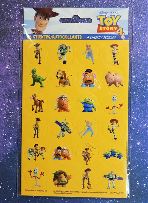 Disney Pixar Toy Story 4 96 Round Stickers Etsy Pixar Pixar Toys