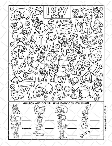 I Spy Coloring Pages