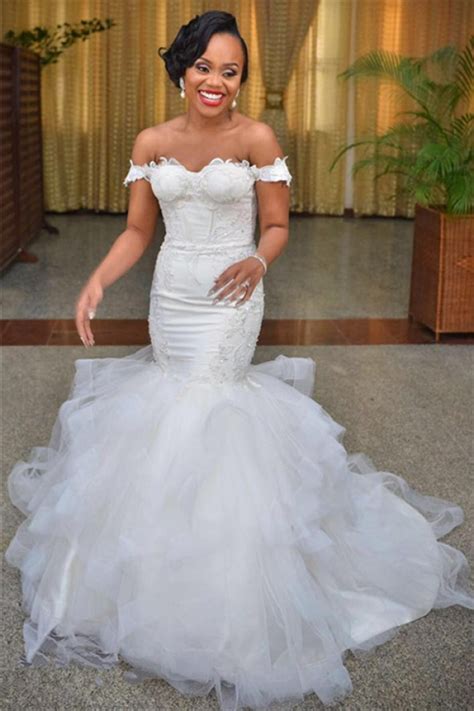 Choose the one you like, and don't hesitate to pin and share! Sexy Mermaid Off the Shoulder Wedding Dresses 2018 Lace Up ...