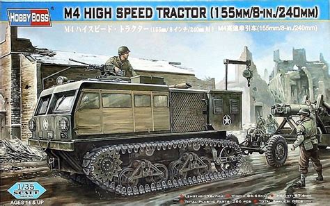 Hobby Boss 82408 M4 High Speed Tractor 155mm8in240mm 135