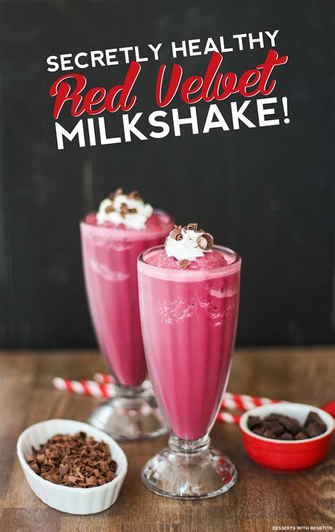 Healthy Red Velvet Milkshake Sugar Free High Protein