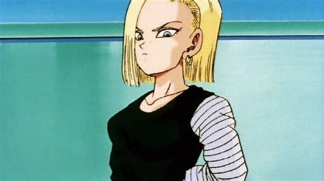 Dragon Ball Z Majin Buu Saga Android 18 Watching The Battle Between Trunks And Goten Android