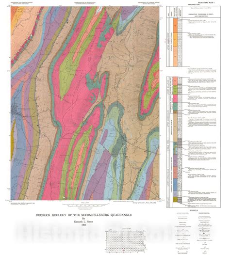 Map Bedrock And Surficial Geology Of The Mcconnellsburg Quadrangle