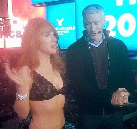 kathy griffin tweets topless outfit to anderson cooper as they prepare for cnn new year s show