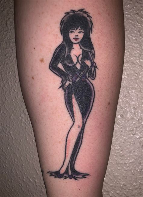 Elvira Pinup By Alicia Anderson At Lucky You Tattoo In St Pete