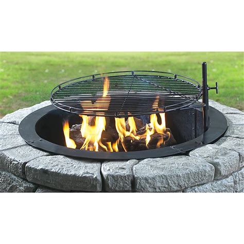 Custom Adjustable Fire Pit Grill Grate Buy Tripod Round Outdoor Fire Pit Cooking