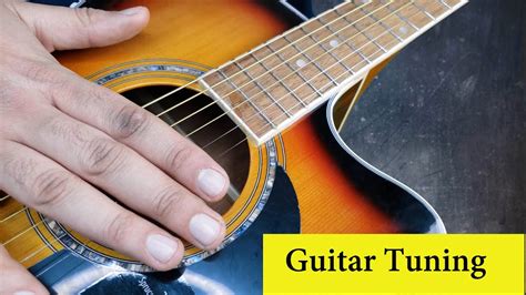 Acoustic Electric Guitar Tuning Mitchell Youtube