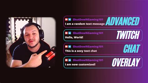 How To Create An Advanced Custom Chat Overlay In Your Live Stream Obs
