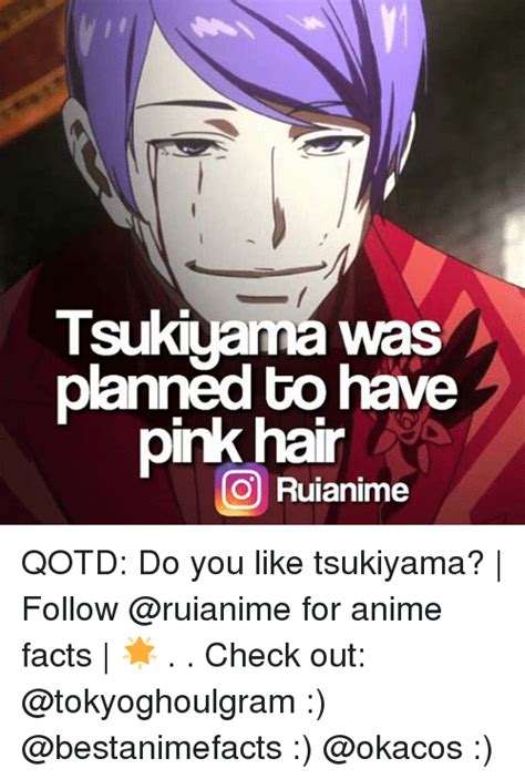 Tsukiyama Was Planned To Have Pink Hair Coo Ruianime Qotd Do You Like