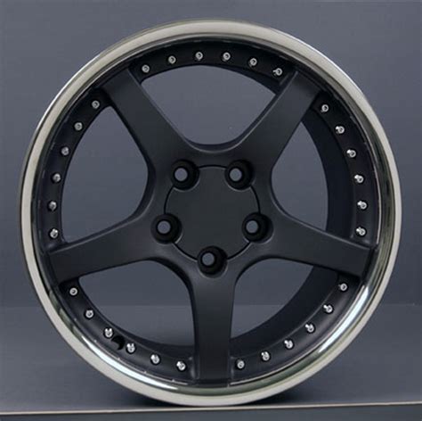 18 Fits Corvette C5 Camaro Deep Dish Wheel Rim Black 18x95 Rim