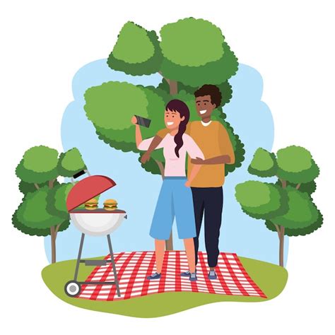 Couple Having Picnic Vectors And Illustrations For Free Download Freepik
