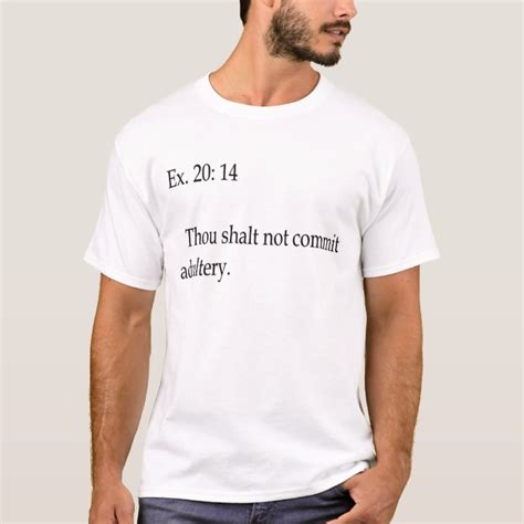 thou shalt not commit adultery apparel t shirt