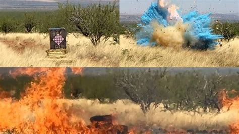 Video Shows Explosion At Border Agents Gender Reveal Party That