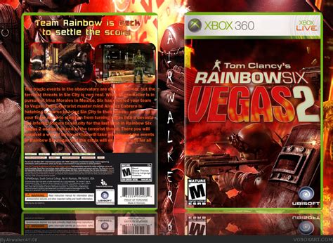 Viewing Full Size Tom Clancys Rainbow Six Vegas 2 Box Cover