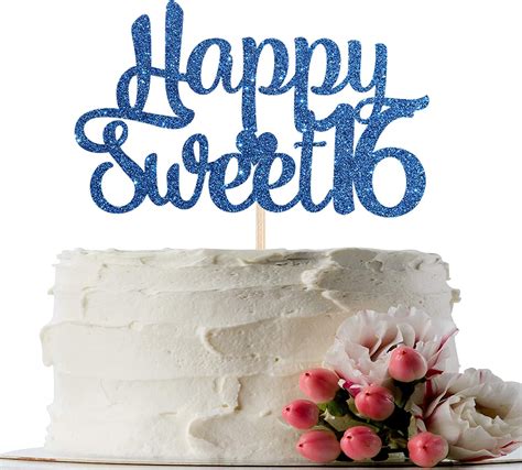 Buy Innoru Glitter Happy Sweet 16 Cake Topper 16th Birthday Wedding