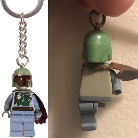 Lego Boba Fett Keychain After Being On My Keys For 5 Years Wellworn