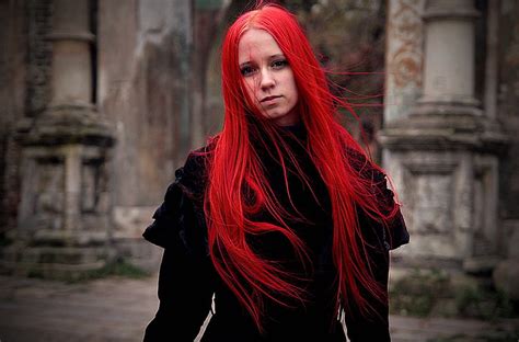 1920x1080px 1080p Free Download Red Haired Goth Girl Model Goth