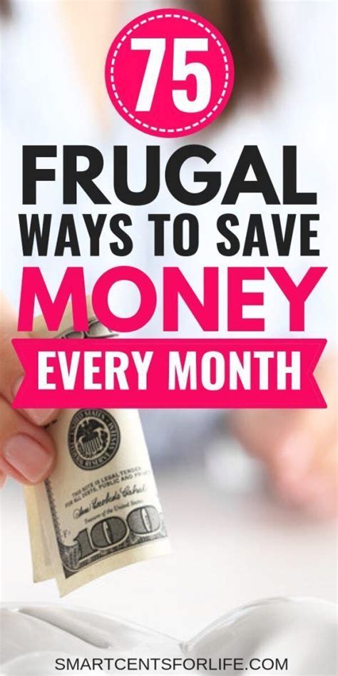 75 Frugal Tips To Save Money Every Month Money Frugal Money Saving
