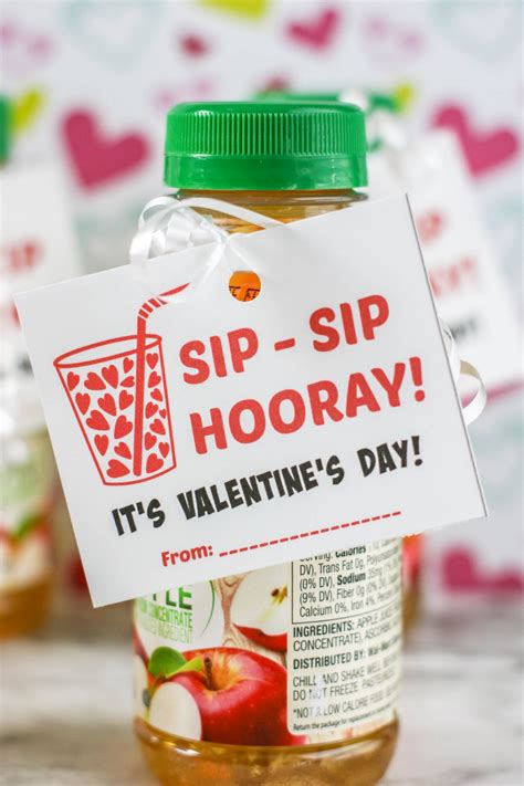 Sip Sip Hooray Its Valentines Day Free Printable Design Dazzle