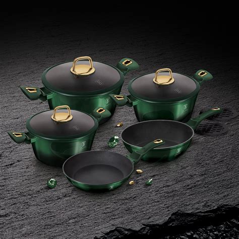 Emerald Collection Cookware Set 10pcs Berlinger Haus Touch Of Modern