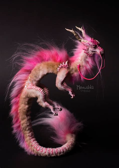 Amazing Beautiful Creature Cherry Blossom Dragon Cute Fantasy