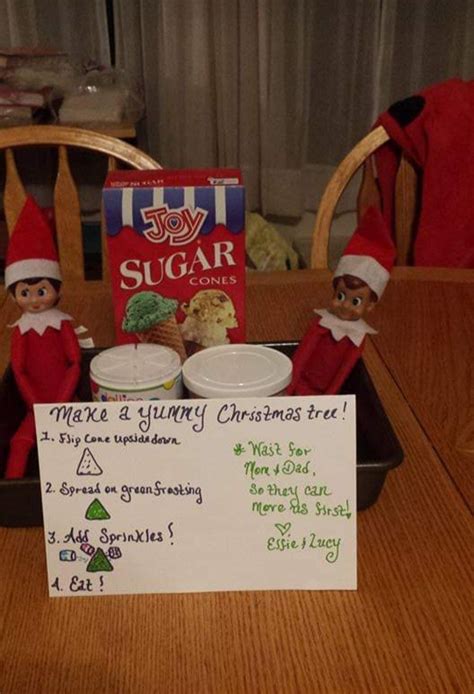 Sugar Cones Elf Ideas Christmas Elf Elves Elf On The Shelf Lucy Sprinkles Holiday Decor