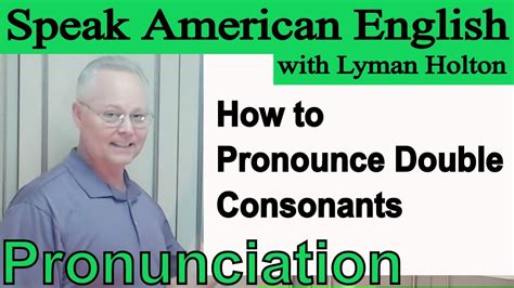 How To Pronounce Double Consonants Learn English