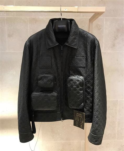 Louis Vuitton Black Leather Jacket Billionairemart