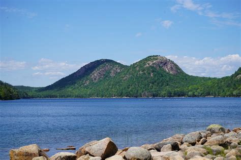 Svjoli Hiking Up South Bubble Rock In Acadia National