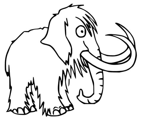Fun Mammoth Coloring Page Download Print Or Color Online For Free
