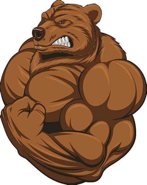 Strong Bear Vector Art Illustration Bear Illustration Bear Art